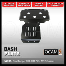 Load image into Gallery viewer, OCAM Aluminium Bash Plates for Ford PX PXMKII PXMKIII Ranger 2011-06/2022, 6mm Black (2nd style)
