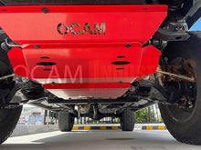 Load image into Gallery viewer, OCAM Aluminium Bash Plates For Toyota Hilux N80 SR SR5 2015-Current, 6mm, Black

