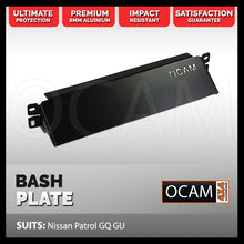 Load image into Gallery viewer, OCAM Aluminium Bash Plates For Nissan Patrol GQ GU - 6mm in Black
