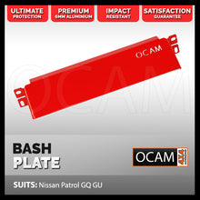 Load image into Gallery viewer, OCAM Aluminium Bash Plates For Nissan Patrol GQ GU - 4mm Aluminium in Red
