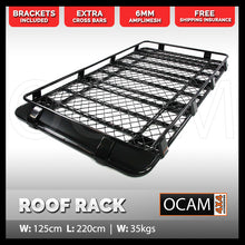 Load image into Gallery viewer, Aluminium Roof Rack for Mitsubishi Delica, Full Length Cage Alloy With 15cm Brackets
