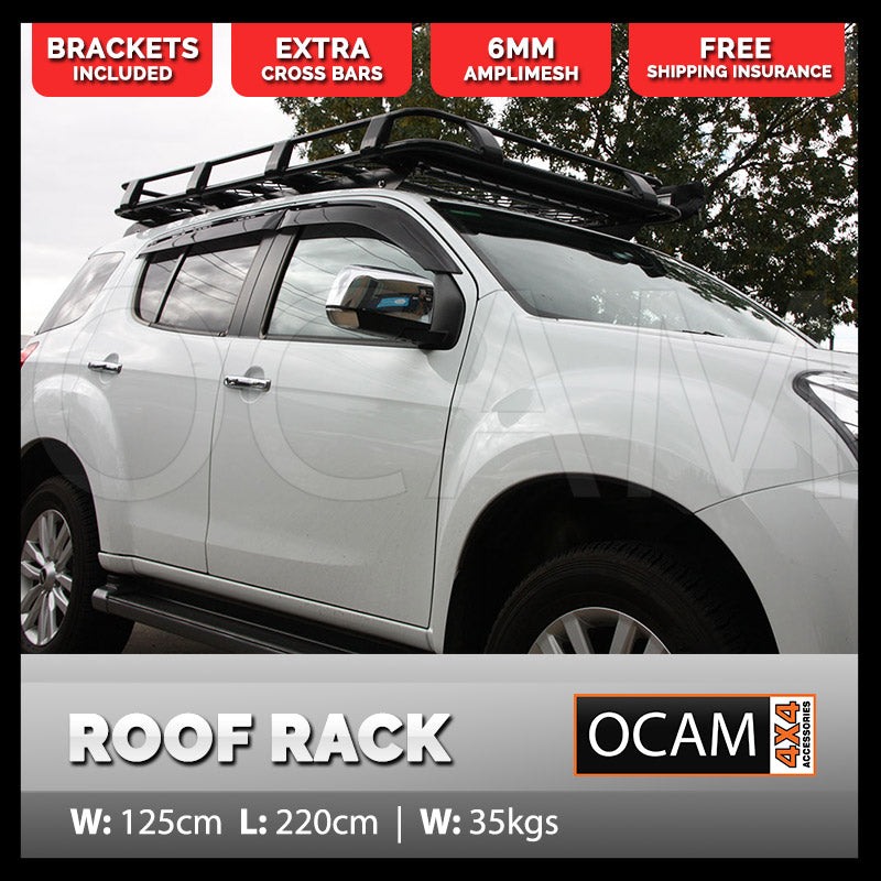 Aluminium Full Length Roof Rack Cage For Isuzu MU-X 2013-06/2021 Alloy MUX