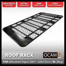 Load image into Gallery viewer, Aluminium Roof Rack for Mitsubishi Pajero 2007-Current Full Length Alloy Flat
