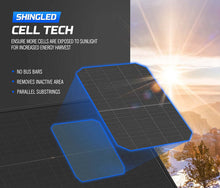 Load image into Gallery viewer, Atem Power 12V 130W Shingled Bifacial Solar Panel Kit Mono Fixed Caravan Camping
