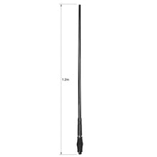 Load image into Gallery viewer, Uniden UHF Fibreglass Radome Antenna Stainless Steel 6.6 dBi Gain Black AT970BK
