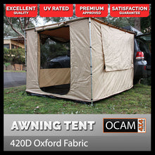 Load image into Gallery viewer, OCAM Awning Tent to Suit 2.5m X 2.5m Awning 4x4 Camping
