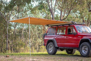 Awning 3M x 2M 280g Cross Thread Pullout Car Side Tent Camper Trailer 4X4 4WD