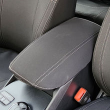 Load image into Gallery viewer, Wetseat Neoprene Seat &amp; Console Covers for Ford Ranger RA XLT/Wildtrak/Sport Dual Cab 07/2022-Current in Black with Charcoal Stitching
