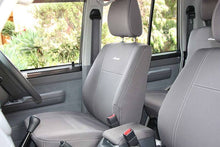 Load image into Gallery viewer, First &amp; Second Row Wetseat Neoprene Seat &amp; Console Lid Covers for Toyota LC79 Series Dual Cab, Black With Black Stitching
