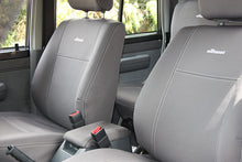 Load image into Gallery viewer, First &amp; Second Row Wetseat Neoprene Seat &amp; Console Lid Covers for Toyota LC79 Series Dual Cab, Black With Black Stitching
