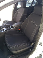 Load image into Gallery viewer, Full Set Bundle - 1st &amp; 2nd Row Black Neoprene Seat Covers With White Stitching for Mazda CX-5 KF 02/2017-Current
