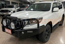 Load image into Gallery viewer, OCAM Deluxe Bull Bar for Toyota Prado 150 Series 09/2017-2023 + Pair 9' LED Spot Lights
