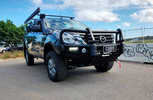 Load image into Gallery viewer, OCAM Deluxe Steel Bull Bar for Mazda BT-50 11/2011-08/2020 OCAM 12k Winch + 9' LED Spot Lights
