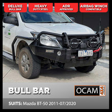Load image into Gallery viewer, OCAM Deluxe Steel Bull Bar for Mazda BT-50 11/2011-08/2020, Winch Compatible, BT50
