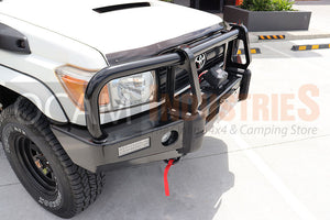 OCAM Deluxe Steel Bull Bar For Toyota Landcruiser 70 76 78 79 Series, 2024+ Winch Compatible