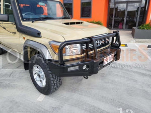 OCAM Deluxe Steel Bull Bar For Toyota Landcruiser 70 76 78 79 Series, 2024-On, Winch Compatible