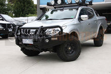 Load image into Gallery viewer, OCAM Deluxe Steel Bull Bar For Mitsubishi Triton MQ 05/2015-10/2018 + Pair 9' LED Spot Lights
