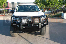 Load image into Gallery viewer, OCAM Deluxe Steel Bull Bar for Nissan Navara NP300 07/2015-02/2021 + Pair 9' LED Spot Lights
