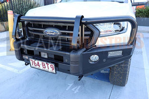 OCAM Deluxe Steel Bull Bar for Ford Ranger PX MKIII 2018-06/2022, Winch Compatible