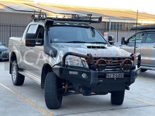 Load image into Gallery viewer, OCAM Deluxe Steel Bull Bar For Toyota Hilux N70 08/2011-15 + Pair 9' LED Spot Lights
