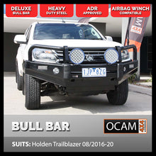 Load image into Gallery viewer, OCAM Deluxe Steel Bull Bar For Holden Trailblazer 08/2016-20 &amp; OCAM 9.5kLBS Winch
