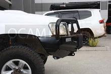 Load image into Gallery viewer, OCAM Deluxe Steel Bull Bar for Nissan Patrol GU 2004-16, OCAM 9.5k LBS Winch + 9' LED Spot Lights
