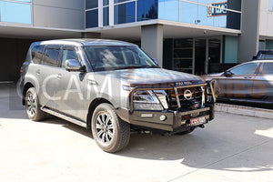 OCAM Deluxe Steel Bull Bar for Nissan Patrol Y62 Series 5, 11/2019+ Winch Compatible