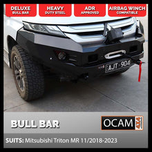 Load image into Gallery viewer, OCAM H-Bar, Replacement Winch Bar for Mitsubishi Triton MR 11/2018-2023, Hoopless Bull Bar
