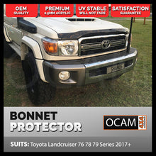 Load image into Gallery viewer, Premium Bonnet Protector For Toyota Landcruiser 70 76 78 79 Series GXL 2017-10/2023
