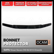 Load image into Gallery viewer, Bonnet Protector for Nissan Navara D40 06/2010-Onwards Guard
