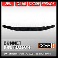 Load image into Gallery viewer, Bonnet Protector for Nissan Navara D40 2005-05/2010 Guard
