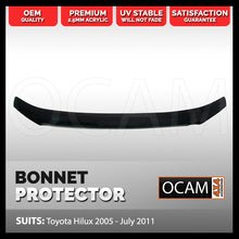 Load image into Gallery viewer, Bonnet Protector for Toyota Hilux N70 SR SR5 2005 - July 2011 Tinted Guard
