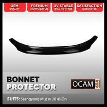 Load image into Gallery viewer, Bonnet Protector for Ssangyong Musso 2018-Current Tinted Guard
