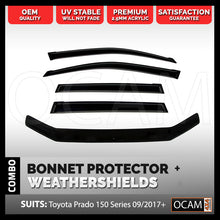 Load image into Gallery viewer, Bonnet Protector Weathershields for Toyota Prado 150 Series 09/2017-2023
