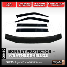Load image into Gallery viewer, Bonnet Protector, Weathershields For Toyota Prado 90 Series Visors

