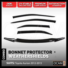 Load image into Gallery viewer, Bonnet Protector, Weathershields For Toyota Aurion 2012 - 2015 Visors
