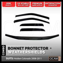 Load image into Gallery viewer, Bonnet Protector, Weathershields For Holden Colorado RC 2008-2011 Visors
