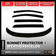 Load image into Gallery viewer, Bonnet Protector &amp; Weathershields For Holden Colorado RG MY17 Jul16+
