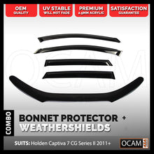 Load image into Gallery viewer, Bonnet Protector, Weathershields For Holden Captiva 7 Series II 2011-18 CG

