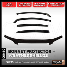Load image into Gallery viewer, Bonnet Protector, Weathershields For Holden VE Commodore 2006-13 Sedan Tinted
