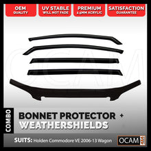 Load image into Gallery viewer, Bonnet Protector, Weathershields For Holden VE Commodore 2006-13 Wagon Tinted
