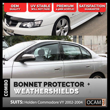 Load image into Gallery viewer, Bonnet Protector, Weathershields For Holdenn Commodore VY 2002-04 Tinted Guard
