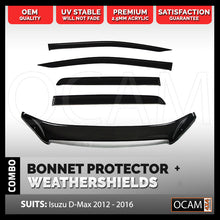Load image into Gallery viewer, Bonnet Protector, Weathershields For Isuzu D-MAX 06/2012-16 DMAX Visors
