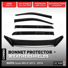 Load image into Gallery viewer, Bonnet Protector &amp; Weathershields for Isuzu MU-X 2013-2016 MY13-16 MUX
