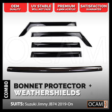 Load image into Gallery viewer, Premium Bonnet Protector, Weathershields For Suzuki Jimny 5 Doors 2019-On Window Visors
