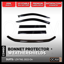 Load image into Gallery viewer, Bonnet Protector &amp; Weathershields For LDV T60, 2022-Current
