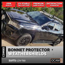 Load image into Gallery viewer, Bonnet Protector &amp; Weathershields For LDV T60, 2017-21
