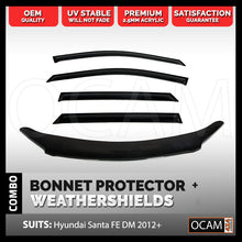 Load image into Gallery viewer, Bonnet Protector, Weathershields For DM Hyundai Santa Fe 2012-18 Visors

