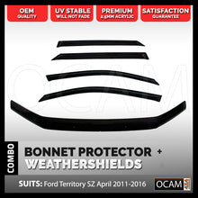 Load image into Gallery viewer, Bonnet Protector Weathershields For Ford Territory 04/2011-16 Window Visors
