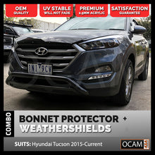 Load image into Gallery viewer, Bonnet Protector, Weathershields For Hyundai Tucson 2015-2020 Visors
